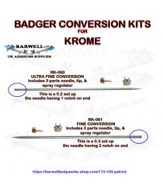 Badger Krome airbrush fine conversion kit