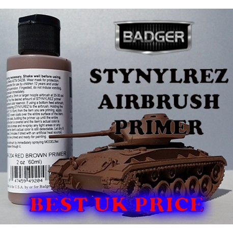 Michigan Toy Soldier Company : Badger - Stynylrez Water-Based Acrylic  Primer Pale Mustard 2oz. Bottle