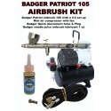 Badger airbrush Patriot and Compressor beginner