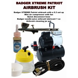 Badger airbrush Patriot  Xtreme 105 with compressor set up